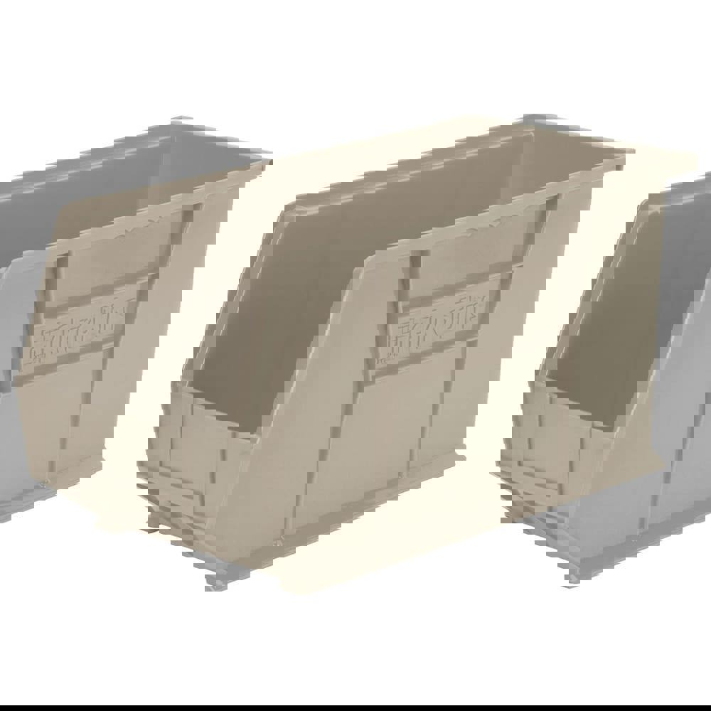 Plastic Hopper Stacking Bin: Gray